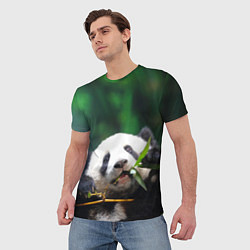 Футболка мужская Панда на ветке, цвет: 3D-принт — фото 2