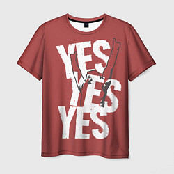 Мужская футболка Bryan Danielson: Yes