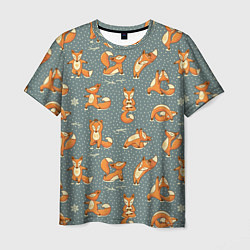 Мужская футболка Foxes Yoga