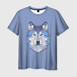 Футболка мужская Геометрический волк, цвет: 3D-принт