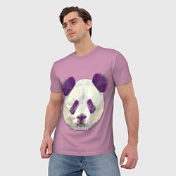 Футболка мужская Геометрическая панда, цвет: 3D-принт — фото 2