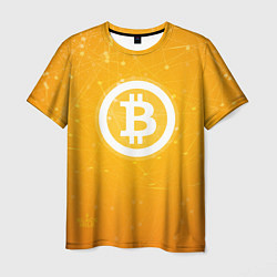 Мужская футболка Bitcoin Orange