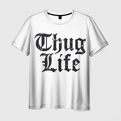 Футболка мужская Thug Life, цвет: 3D-принт