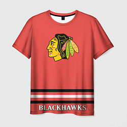 Футболка мужская Chicago Blackhawks NHL, цвет: 3D-принт