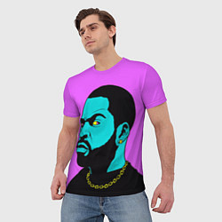 Футболка мужская Ice Cube: Neon colour, цвет: 3D-принт — фото 2