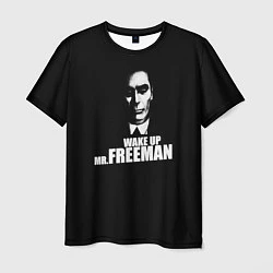 Мужская футболка Wake up Mr. Freeman