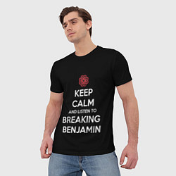 Футболка мужская Keep Calm & Breaking Benjamin, цвет: 3D-принт — фото 2