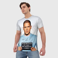 Футболка мужская Prison Break: Michael Scofield, цвет: 3D-принт — фото 2