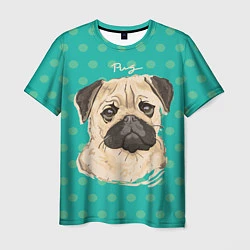 Мужская футболка Pug Mops