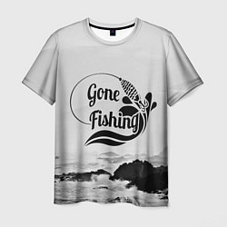 Футболка мужская Gone fishing, цвет: 3D-принт