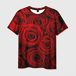 Мужская футболка Красные розы