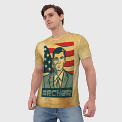 Футболка мужская Archer USA, цвет: 3D-принт — фото 2