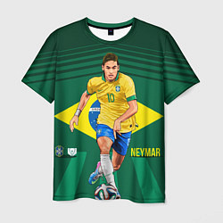 Футболка мужская Neymar Brazilian, цвет: 3D-принт