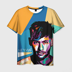 Мужская футболка Neymar Polygons