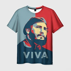 Футболка мужская Фидель Кастро, цвет: 3D-принт
