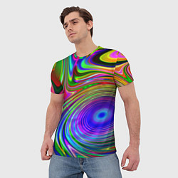 Футболка мужская Галлюцинации, цвет: 3D-принт — фото 2