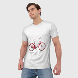 Футболка мужская Велосипед, цвет: 3D-принт — фото 2