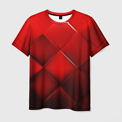 Футболка мужская Red squares, цвет: 3D-принт