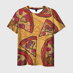 Мужская футболка Пицца