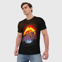 Футболка мужская Black Sabbath земля в огне, цвет: 3D-принт — фото 2
