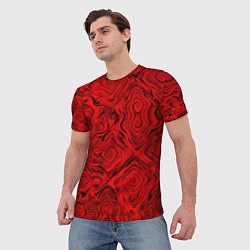 Футболка мужская Tie-Dye red, цвет: 3D-принт — фото 2
