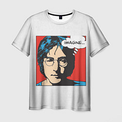 Футболка мужская John Lennon: Imagine, цвет: 3D-принт