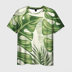 Мужская футболка Тропический папоротник