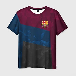 Мужская футболка FC Barcelona: Dark polygons