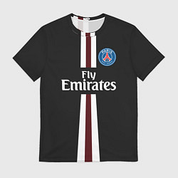 Футболка мужская PSG FC: Black 2018, цвет: 3D-принт