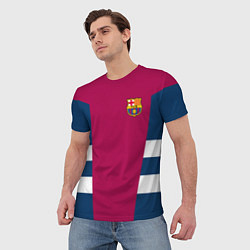 Футболка мужская Barcelona FC: Vintage 2018, цвет: 3D-принт — фото 2