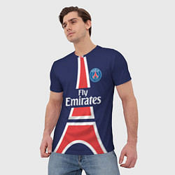 Футболка мужская FC PSG: Paris Original, цвет: 3D-принт — фото 2
