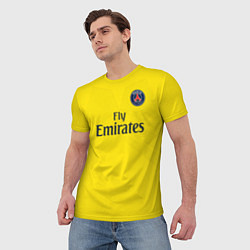 Футболка мужская PSG FC: Mbappe Away 17/18, цвет: 3D-принт — фото 2