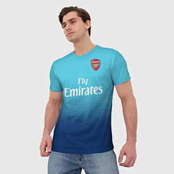 Футболка мужская Arsenal FC: Blue Away 17/18, цвет: 3D-принт — фото 2