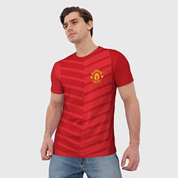 Футболка мужская FC Manchester United: Reverse, цвет: 3D-принт — фото 2