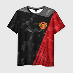 Футболка мужская FC Manchester United: Abstract, цвет: 3D-принт