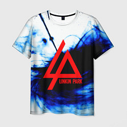 Футболка мужская Linkin Park blue smoke, цвет: 3D-принт