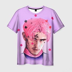 Мужская футболка Lil Peep: Pink Edition