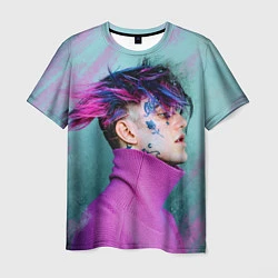 Мужская футболка Lil Peep: Neon Style