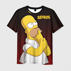 Мужская футболка Homer Genius