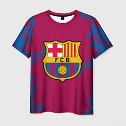 Футболка мужская FC Barcelona: Purple & Blue, цвет: 3D-принт