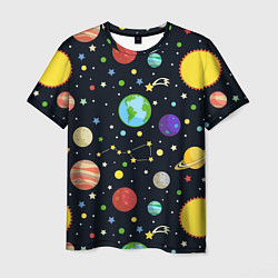 Мужская футболка Солнечная система