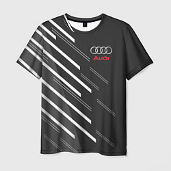 Футболка мужская Audi: White Rays, цвет: 3D-принт
