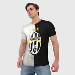 Футболка мужская FC Juventus W&B, цвет: 3D-принт — фото 2