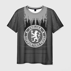 Мужская футболка FC Chelsea: Grey Abstract