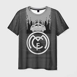 Мужская футболка FC Real Madrid: Grey Abstract