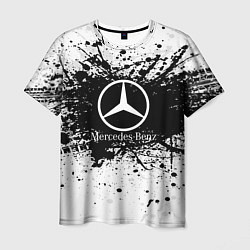 Футболка мужская Mercedes-Benz: Black Spray, цвет: 3D-принт
