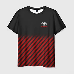 Футболка мужская Toyota: Red Lines, цвет: 3D-принт