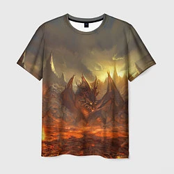 Мужская футболка Linage II: Fire Dragon