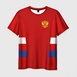 Футболка мужская Russia: Sport Tricolor, цвет: 3D-принт