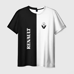 Мужская футболка Renault: Black & White